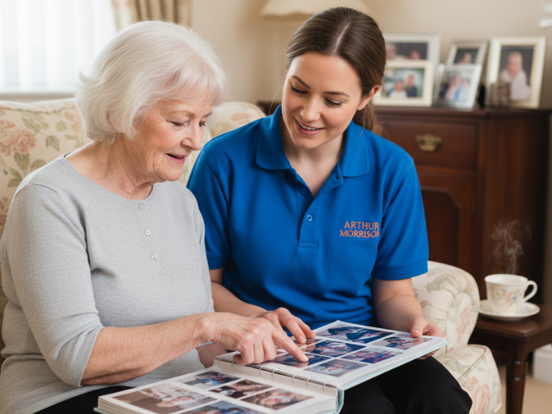 Carer providing specialist dementia care support at home in Ilford
