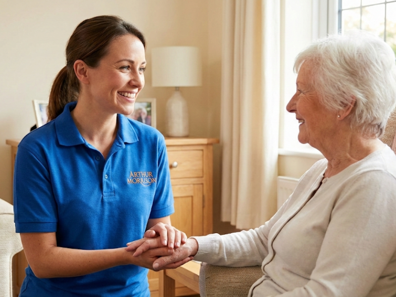 Arthur Morrison carer providing compassionate home care to elderly client